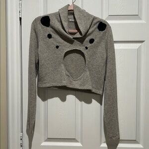 Reformation cashmere cropped sweater